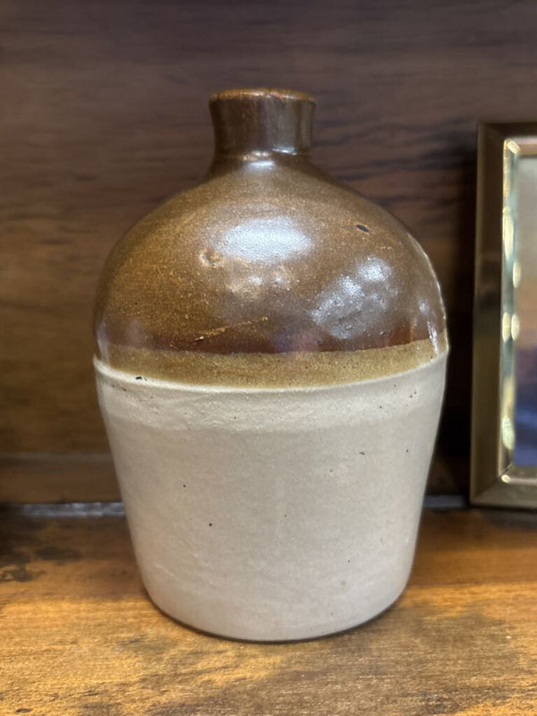#379 Vintage Three Toned Crock Jug