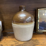 #379 Vintage Three Toned Crock Jug
