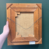 #385 Gold Framed Garden Oil Painting