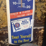 Vintage mail pouch thermometer