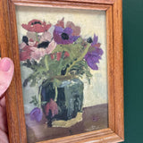 #407 Oak Framed Ginger Pot with Anemones Print