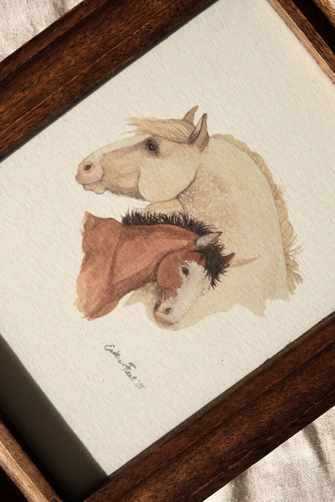 Shire Mare & Foal *FRAMED*