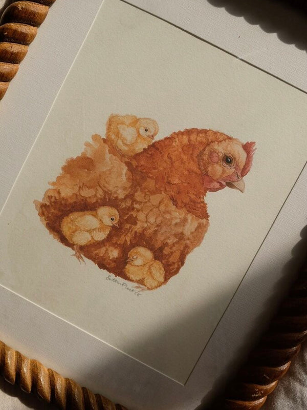 Hen & Chicks *FRAMED*