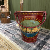 Red Painted Fire Bucket
