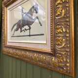Golden Framed Horse Print
