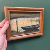 #458 Wood Framed Boat Print