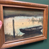 #458 Wood Framed Boat Print
