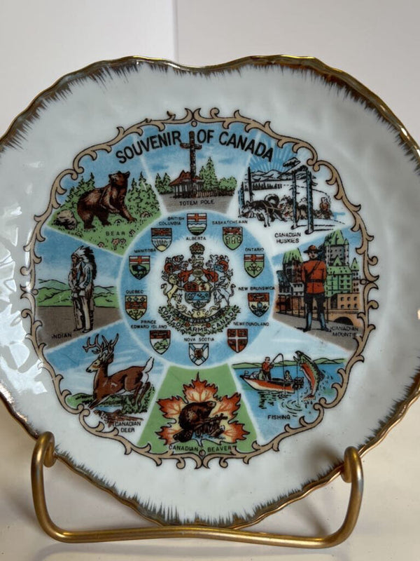 Heart-Shaped Souvenir Dish - Canada