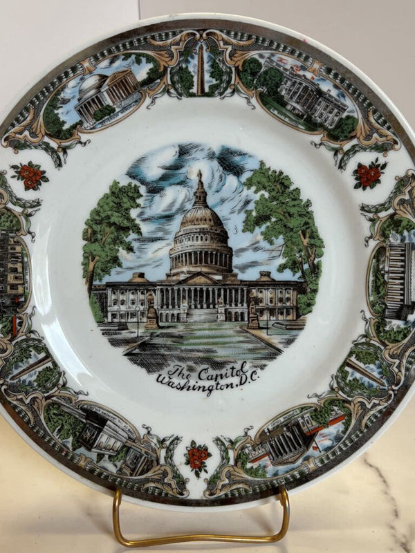 Souvenir Dinner Plate - Washington DC Style B