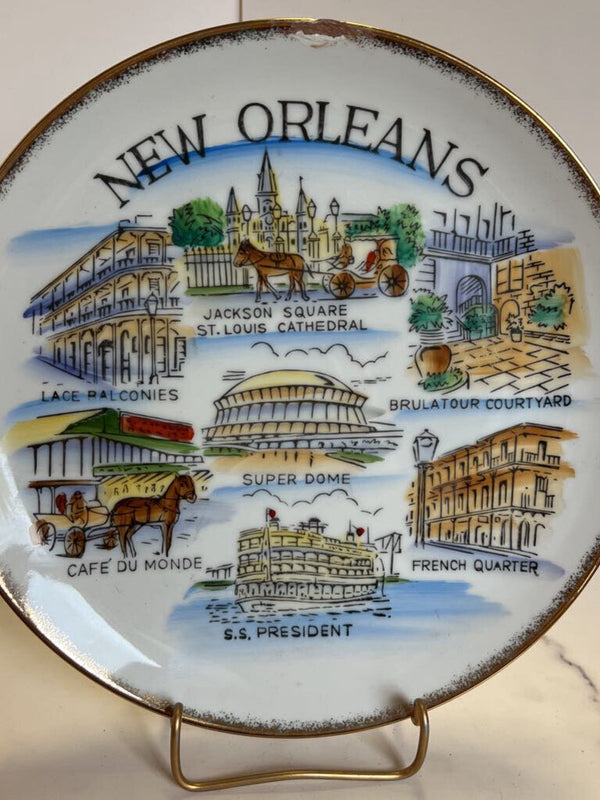 Souvenir Plate - New Orleans - As found