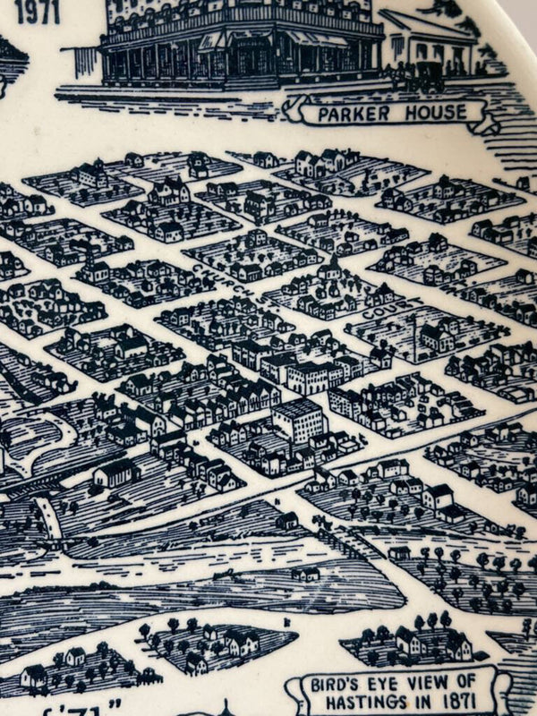 Souvenir Plate - Hastings Area Michigan