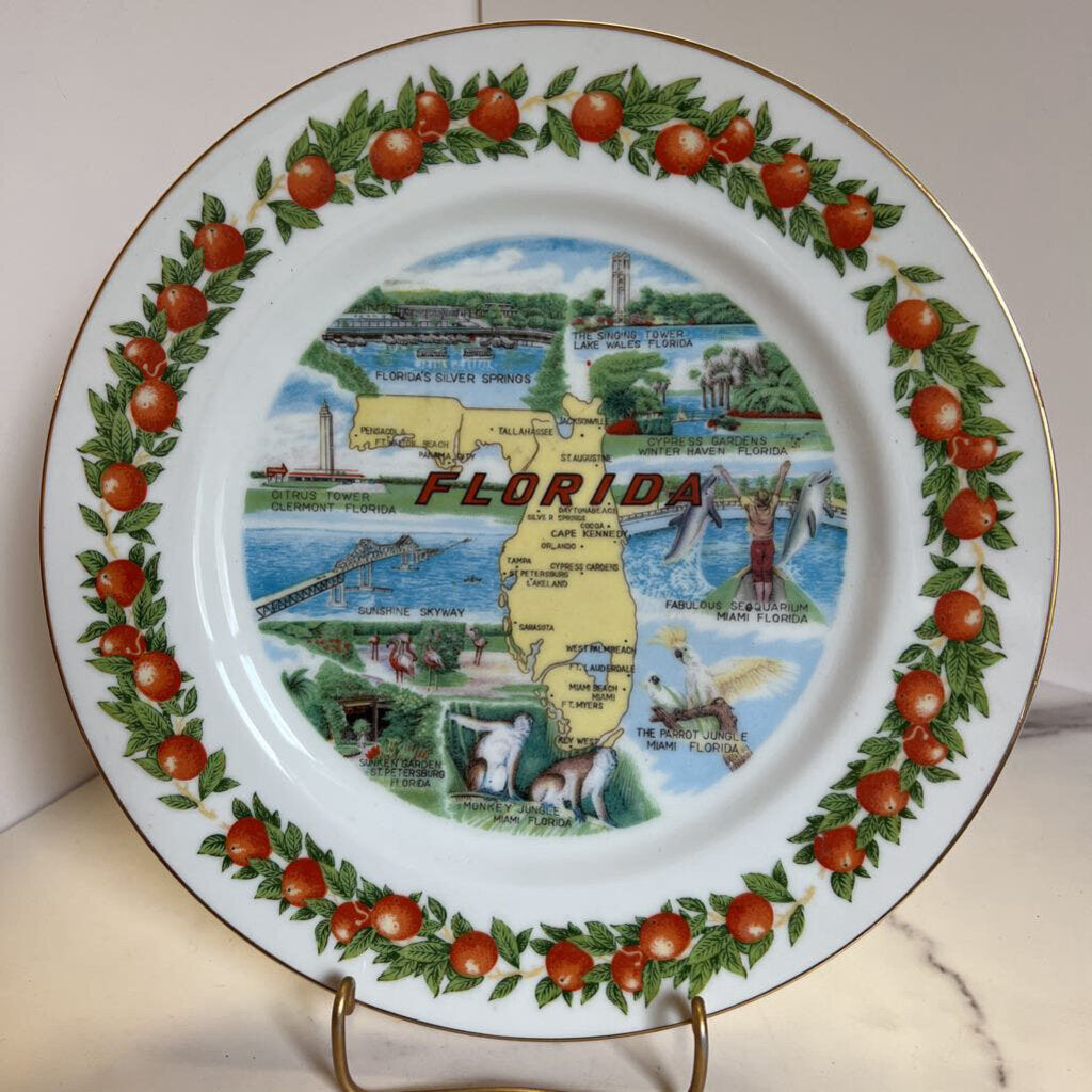 Souvenir Plate - Florida Oranges