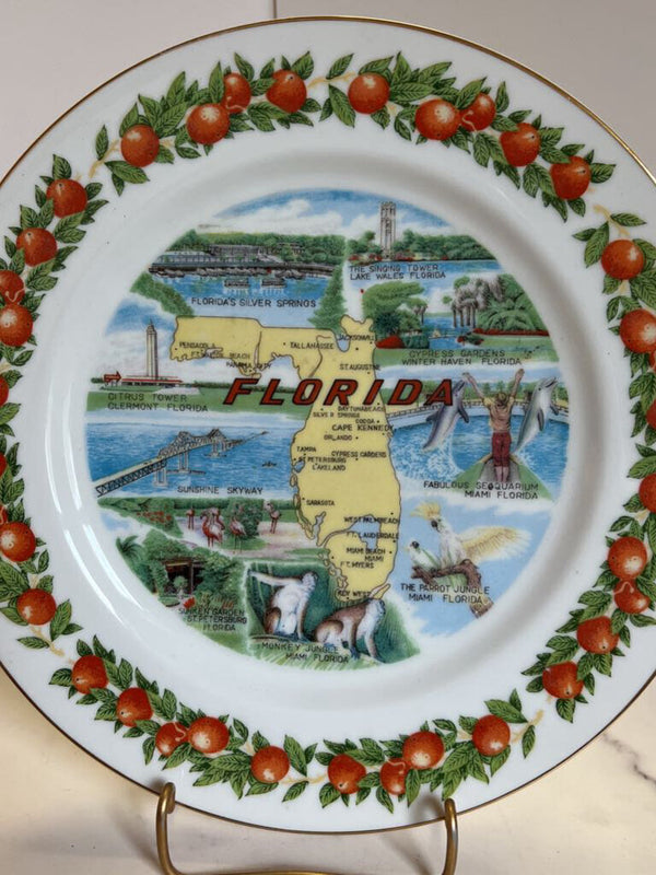 Souvenir Plate - Florida Oranges