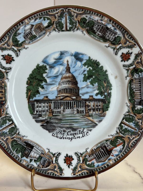 Souvenir Dinner Plate - US capitol Washinton DC