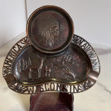 Wisconsin Ashtray - Indian & wildlife