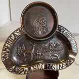 Wisconsin Ashtray - Indian & wildlife