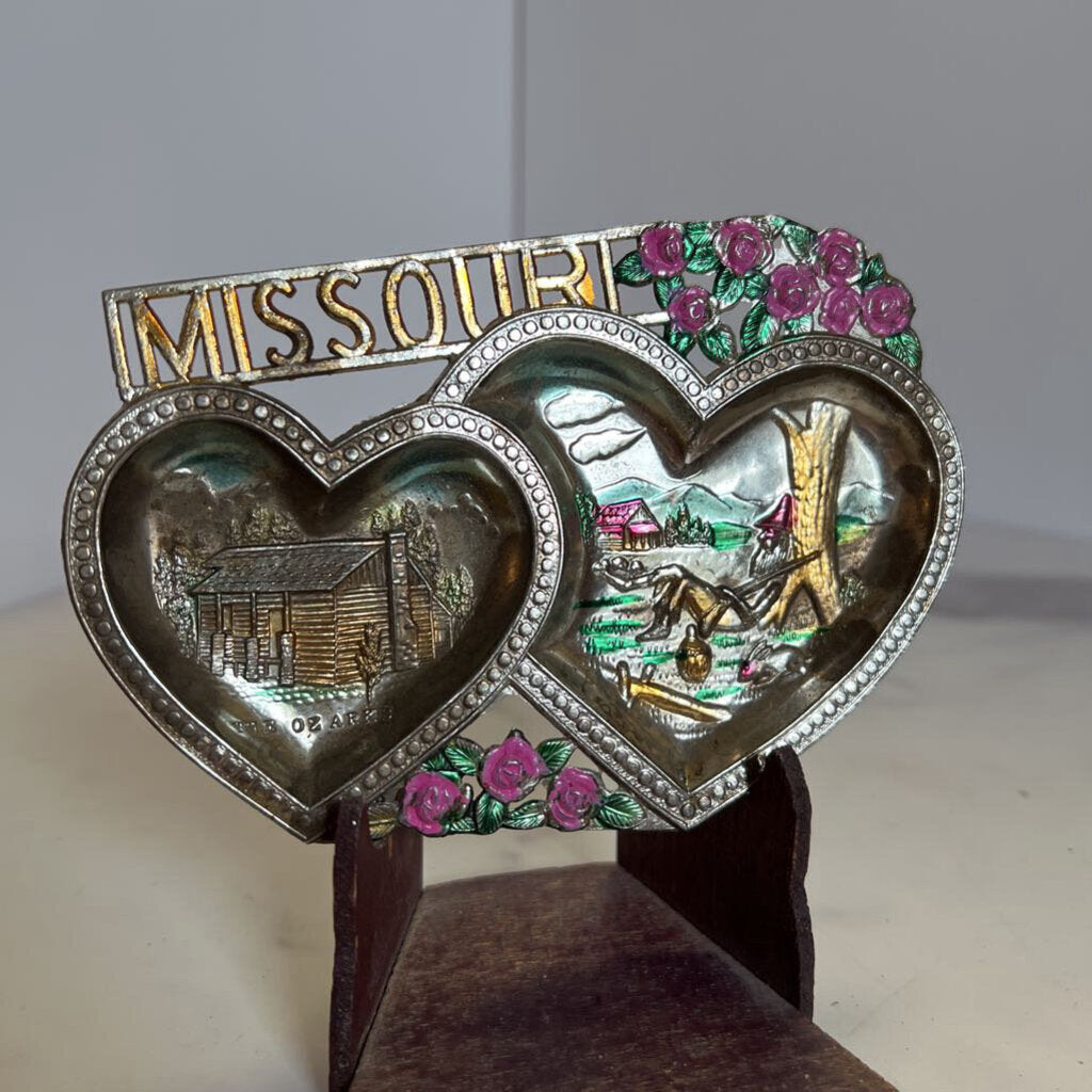 Missouri Double Heart Ashtray
