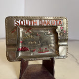 South Dakota Ashtray (Silver & Red)