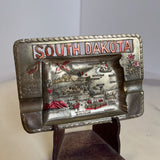 South Dakota Ashtray (Silver & Red)