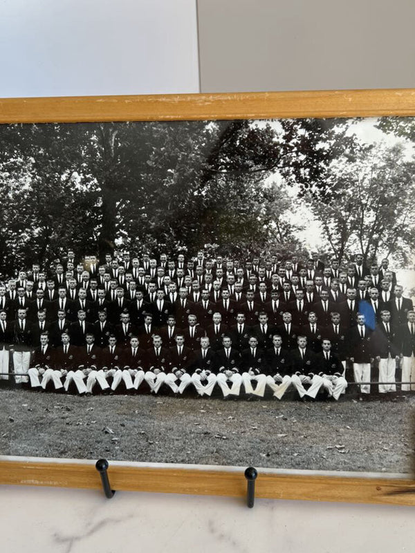 antique boy's uniform class photo