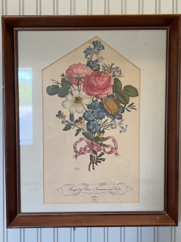 bouquet bundle art in vintage frame