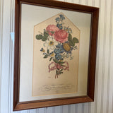 bouquet bundle art in vintage frame