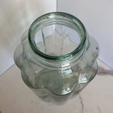 large scalloped glass jar style 1