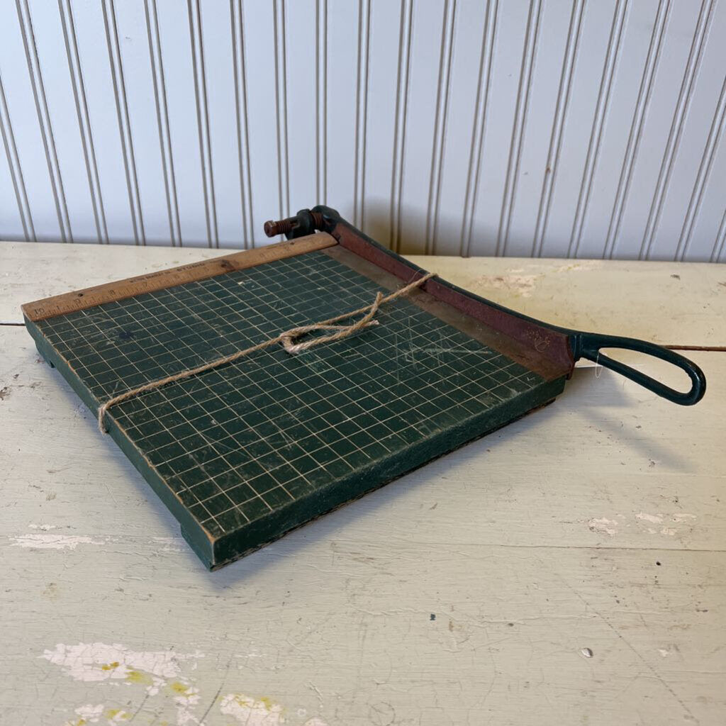 vintage paper cutter