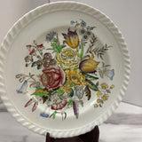 Vintage Ironstone Floral Dish