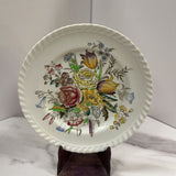 Vintage Ironstone Floral Dish