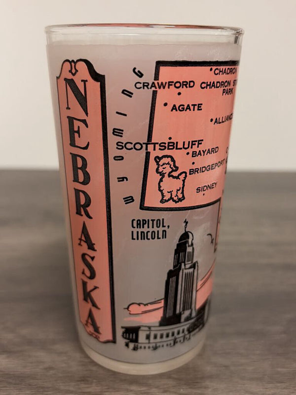 Nebraska Souvenir Glass