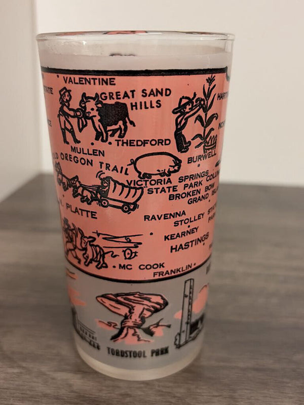 Nebraska Souvenir Glass