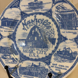 Nashville, Tennessee Blue Transferware plate