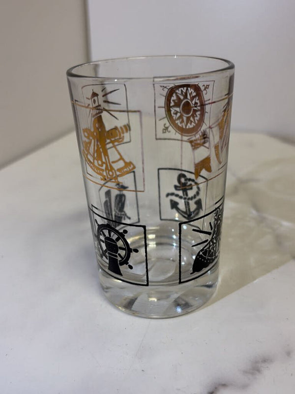 short boat theme glass