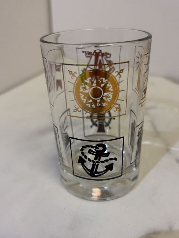 short boat theme glass