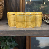 #482 Wooden Seashell Hinged Trinket Box