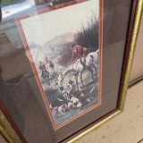 Vertical hunt scene - Grey Horse