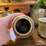 #483 Handmade Pottery Bottle 4.5" Tall