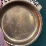 #496 Brass Pocket Change Dish