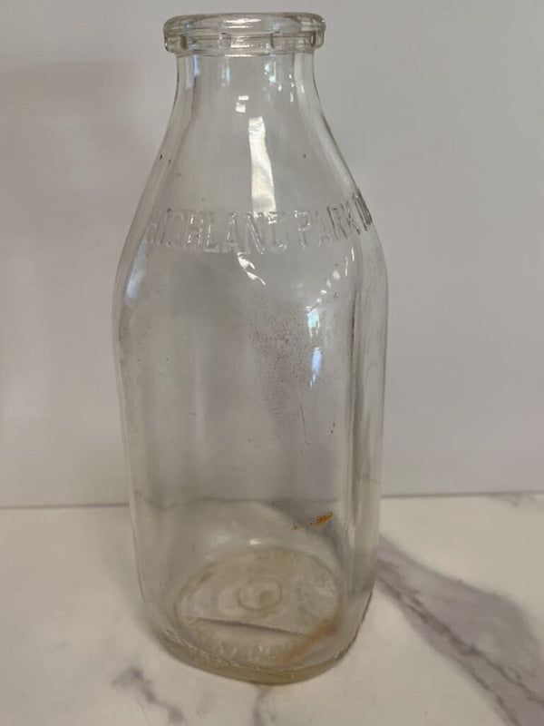 Highland Park Dairy Glass Bottle