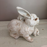 ceramic rabbit and babies