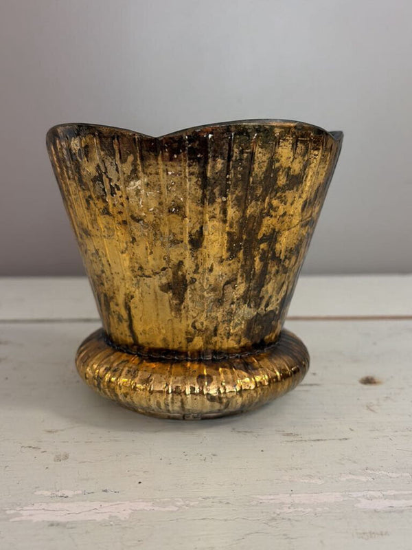 bronze mercury glass planter