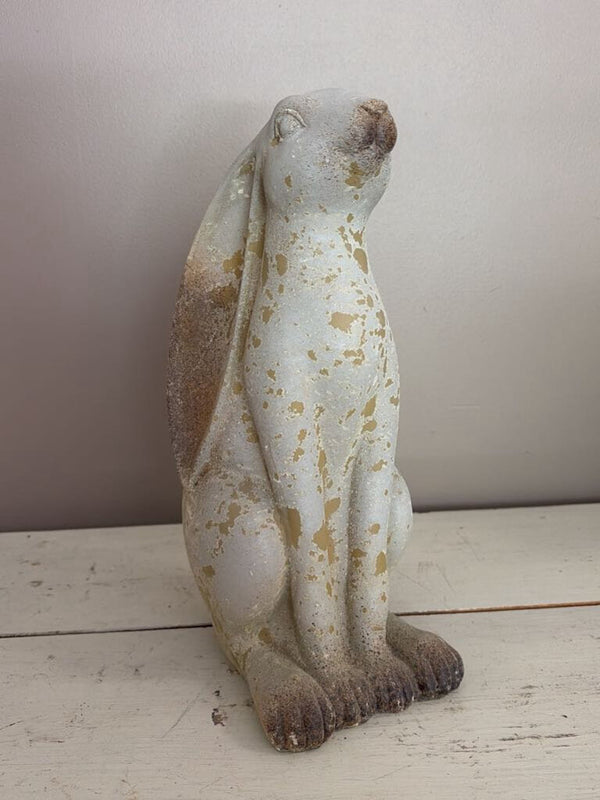 sitting distressed bunny