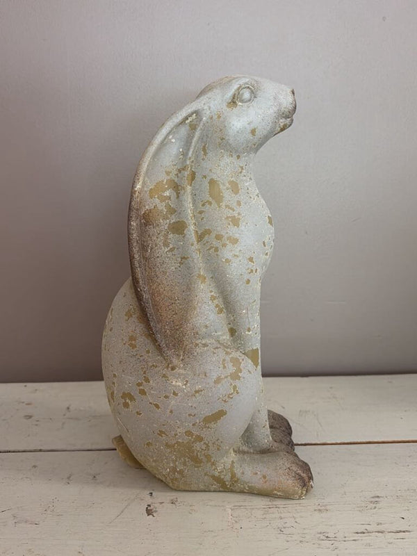 sitting distressed bunny