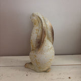 sitting distressed bunny
