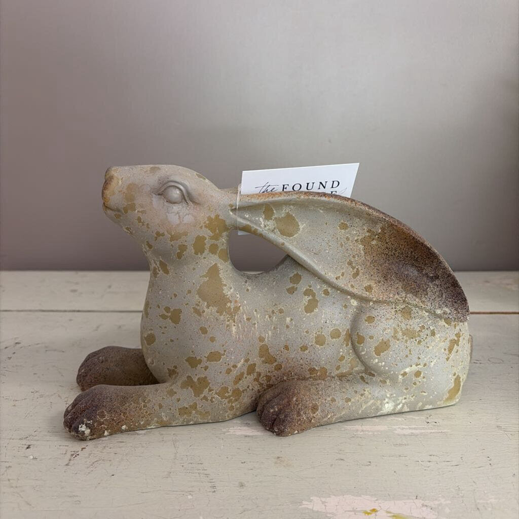 laying distressed bunny