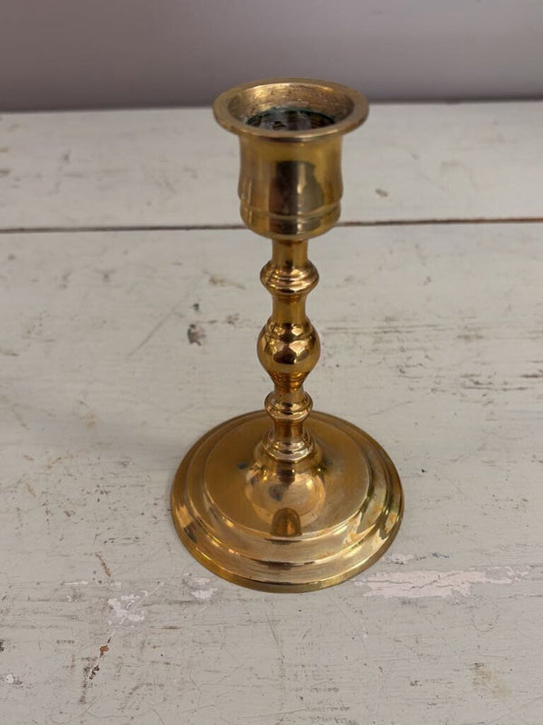 5.5" vintage brass candlestick