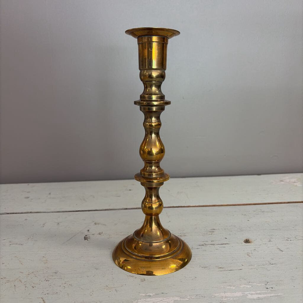 9.5" vintage brass candlestick