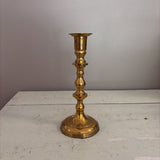 9.5" brass candlestick with large base