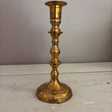 9.5" brass candlestick with large base